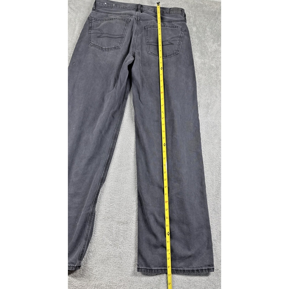 American Eagle Women's Wide-Leg Low-Rise Skater Jean Charcoal Wash Size 2 - Picture 4 of 13